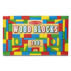 200 Piece Wood Blocks Set><noscript><img width=