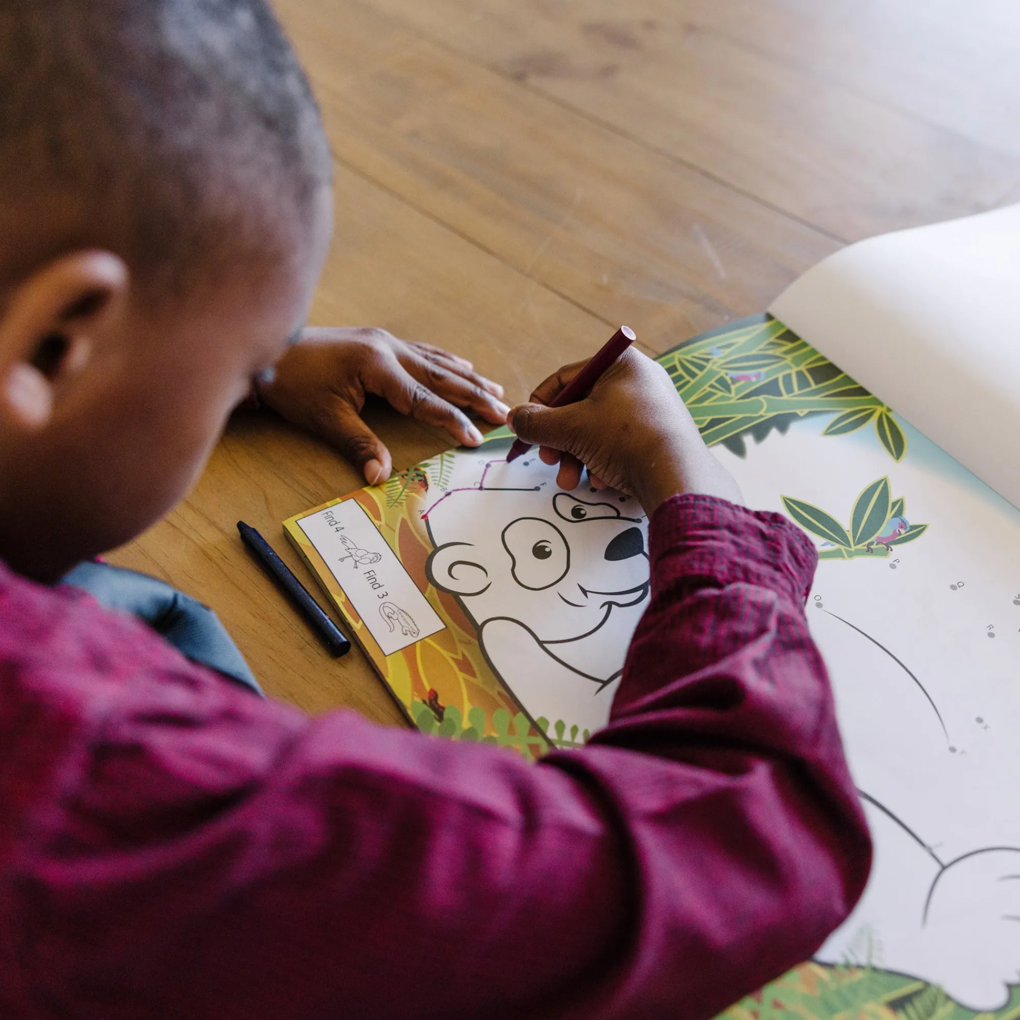 ABC 123 Dot-to-Dot Coloring Pad – Wild Animals>Melissa & Doug