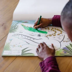 ABC 123 Dot-to-Dot Coloring Pad – Wild Animals><noscript><img width=