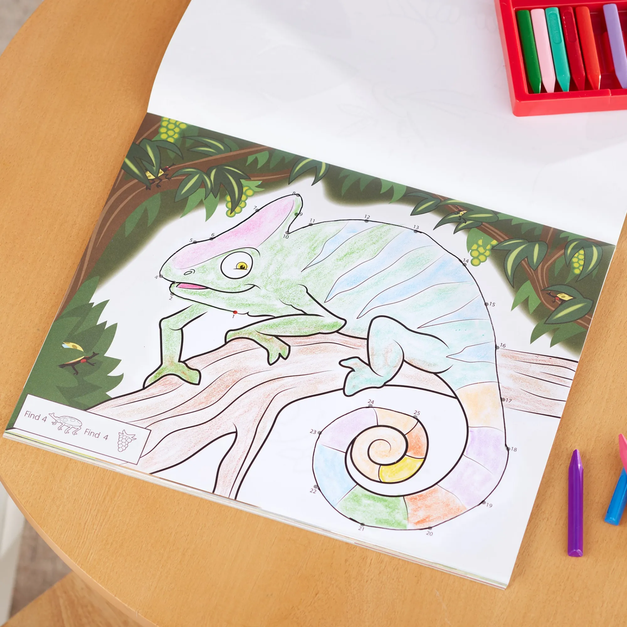 ABC 123 Dot-to-Dot Coloring Pad – Wild Animals>Melissa & Doug