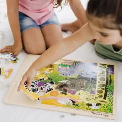 African Plains Wooden Jigsaw Puzzle - 24 Pieces><noscript><img width=