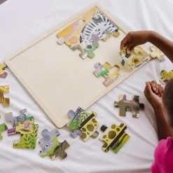 African Plains Wooden Jigsaw Puzzle - 24 Pieces><noscript><img width=