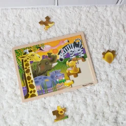 African Plains Wooden Jigsaw Puzzle - 24 Pieces><noscript><img width=