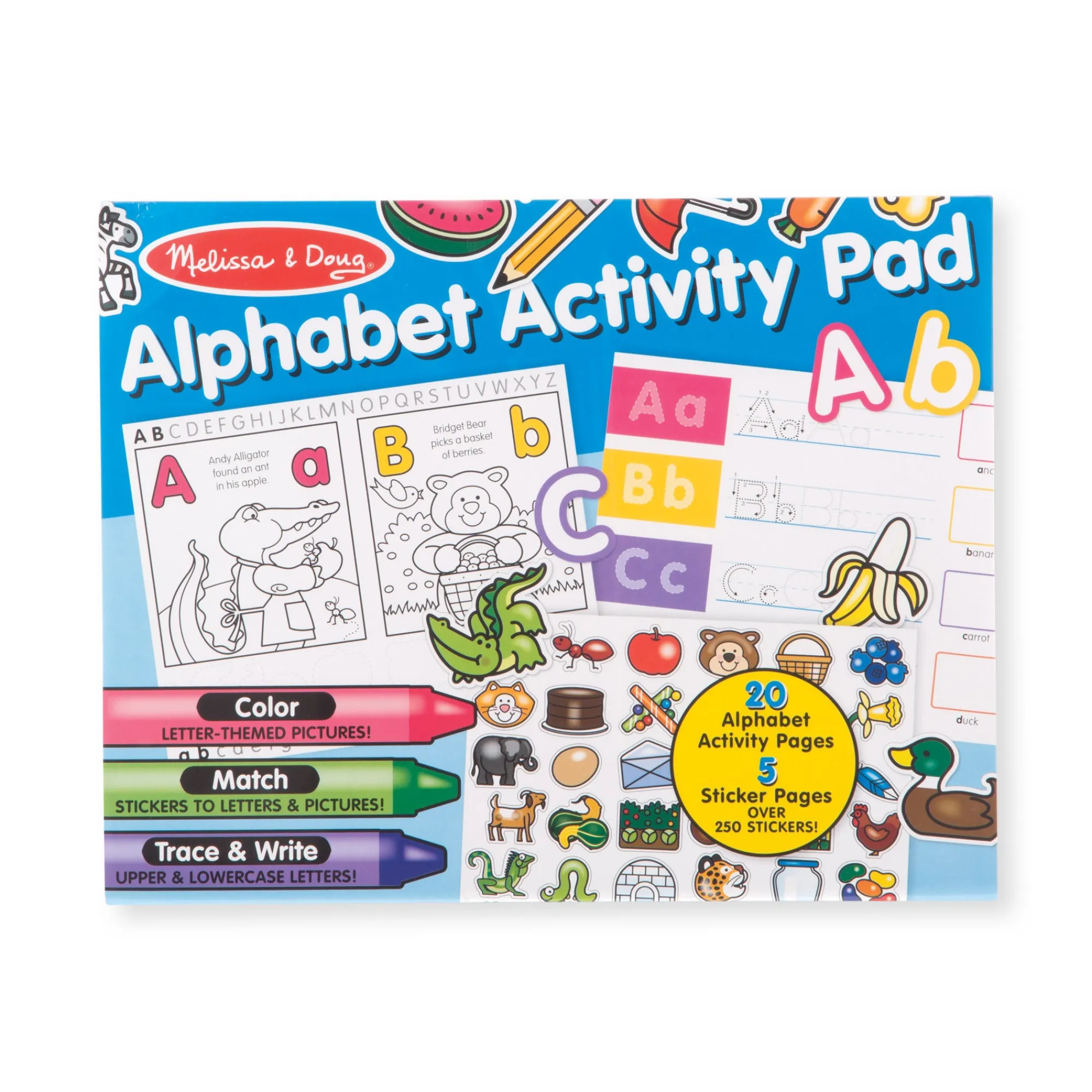 Alphabet Activity Sticker Pad>Melissa & Doug Hot