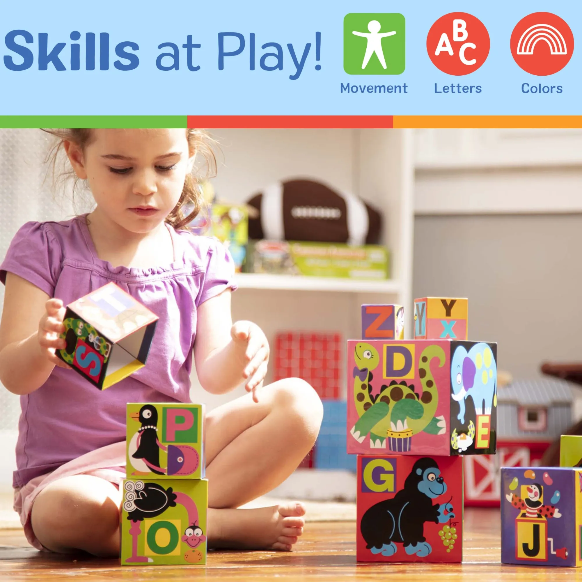 Alphabet Nesting and Stacking Blocks>Melissa & Doug Online