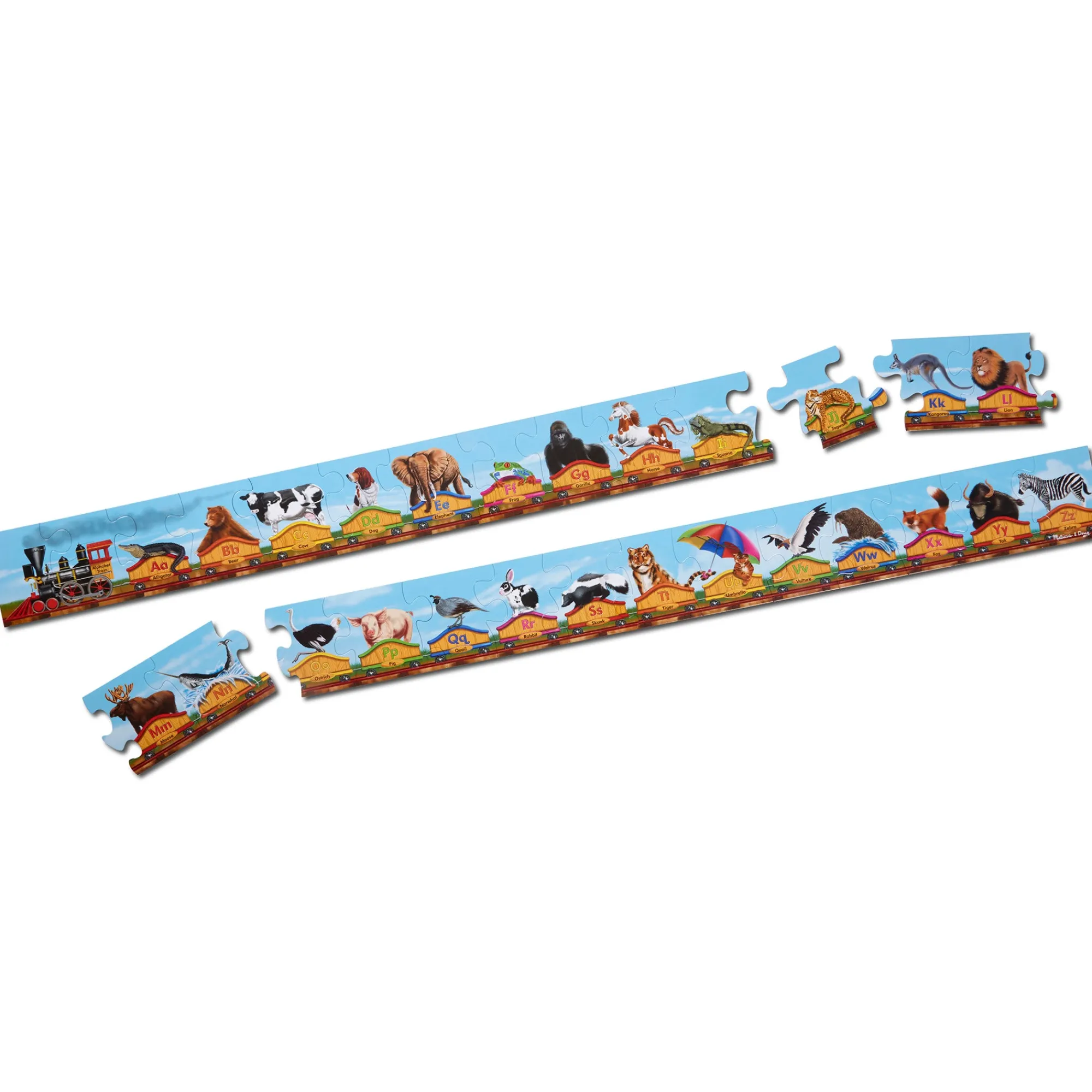 Alphabet Train Floor Puzzle - 28 Pieces>Melissa & Doug New