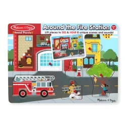 Around the Fire Station Sound Puzzle - 8 Pieces>Melissa & Doug Online
