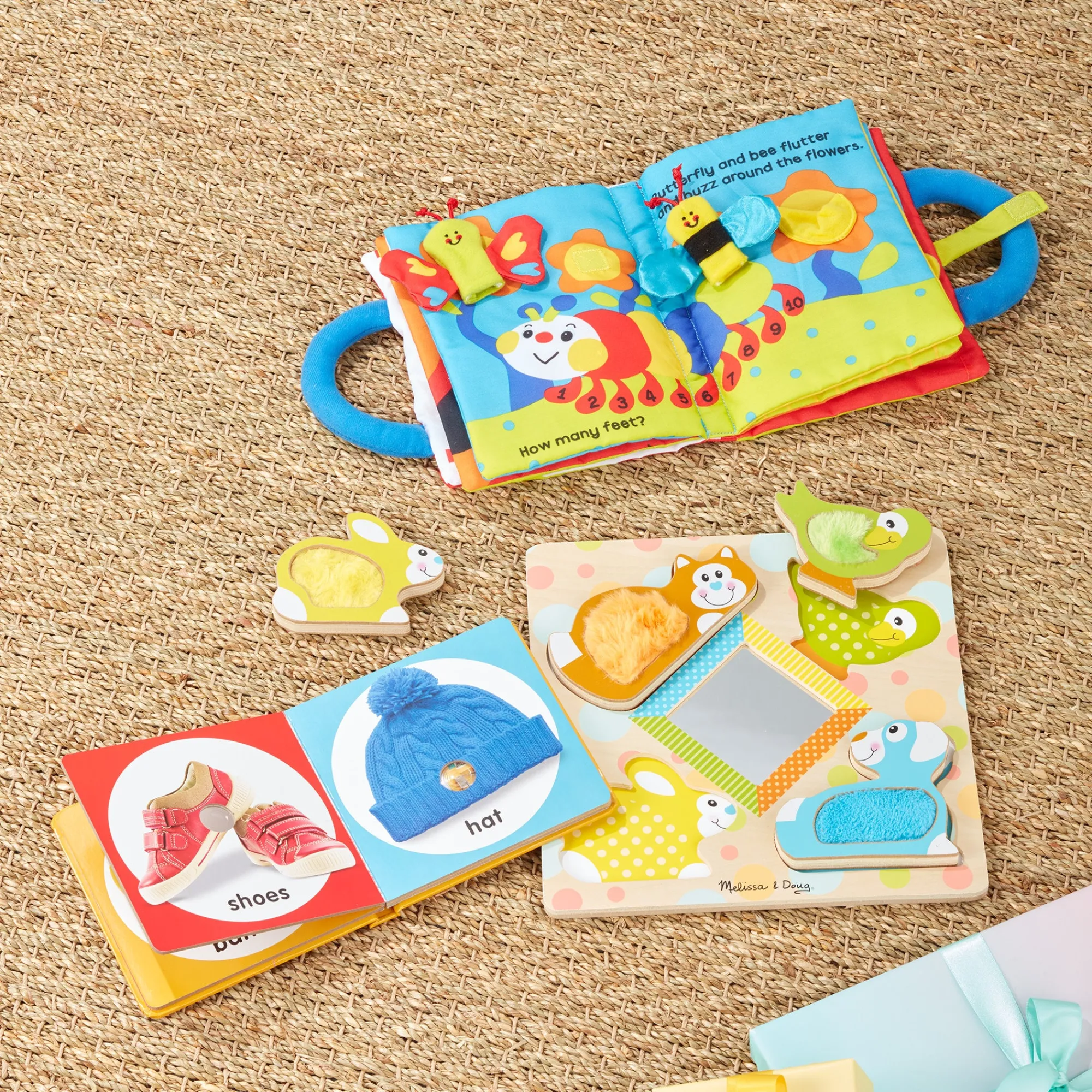Baby Gift Set Collection: My First Activity Book, Poke-a-Dot First Words, Peek-a-Boo Touch & Feel Puzzle>Melissa & Doug Online