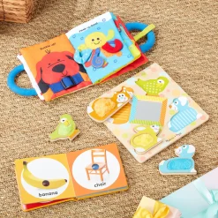 Baby Gift Set Collection: My First Activity Book, Poke-a-Dot First Words, Peek-a-Boo Touch & Feel Puzzle><noscript><img width=