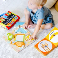 Baby Gift Set Collection: My First Activity Book, Poke-a-Dot First Words, Peek-a-Boo Touch & Feel Puzzle><noscript><img width=