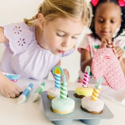 Bake & Decorate Wooden Cupcake Play Set><noscript><img width=