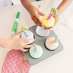 Bake & Decorate Wooden Cupcake Play Set><noscript><img width=