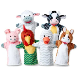 Barn Buddies Hand Puppets (6 Pc)>Melissa & Doug Online