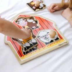 Barnyard Animals Jumbo Knob Puzzle - 3 Pieces>Melissa & Doug Sale