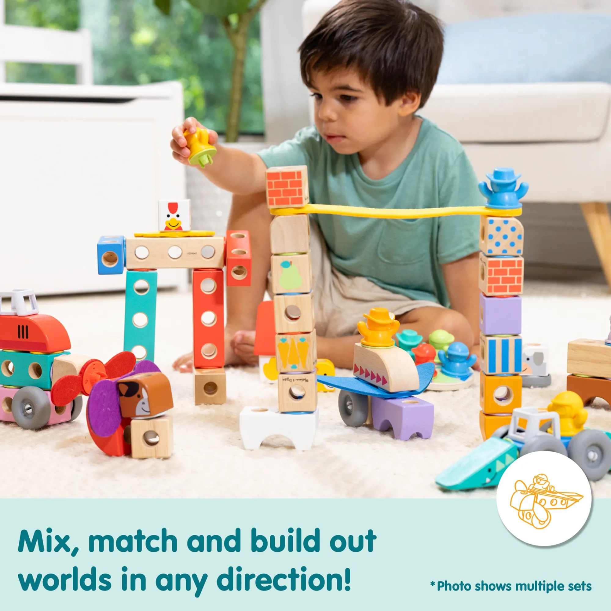Blockables™ Farm Friends Play Set>Melissa & Doug Clearance
