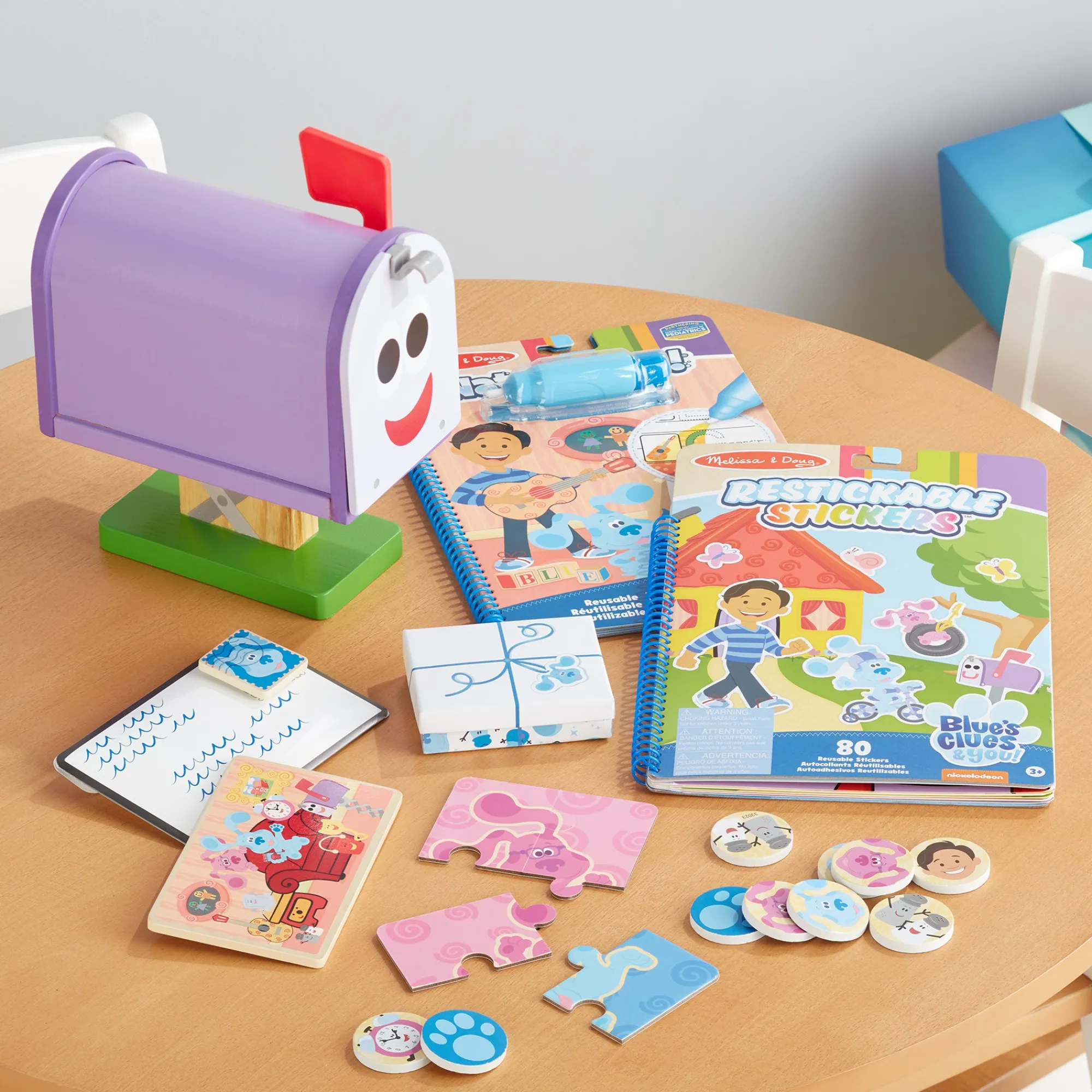 Blue's Clues & You! Restickable Stickers Pad - Places Blue Loves>Melissa & Doug Clearance