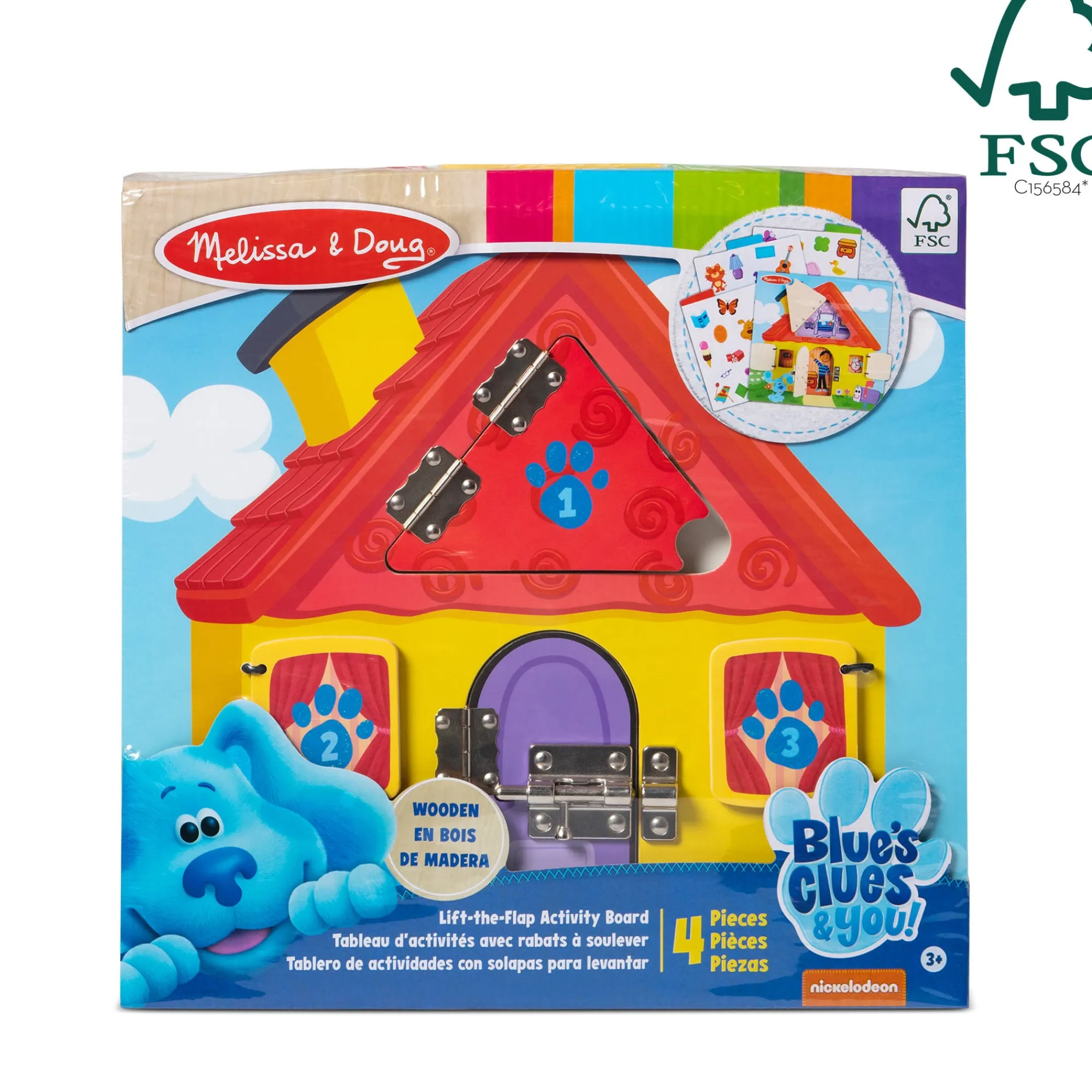 Blue's Clues & You! Wooden Lift-the-Flap Activity Board>Melissa & Doug Best