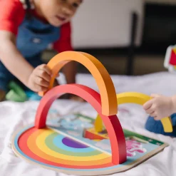 Blue's Clues & You! Wooden Rainbow Stacking Puzzle - 9 Pieces><noscript><img width=