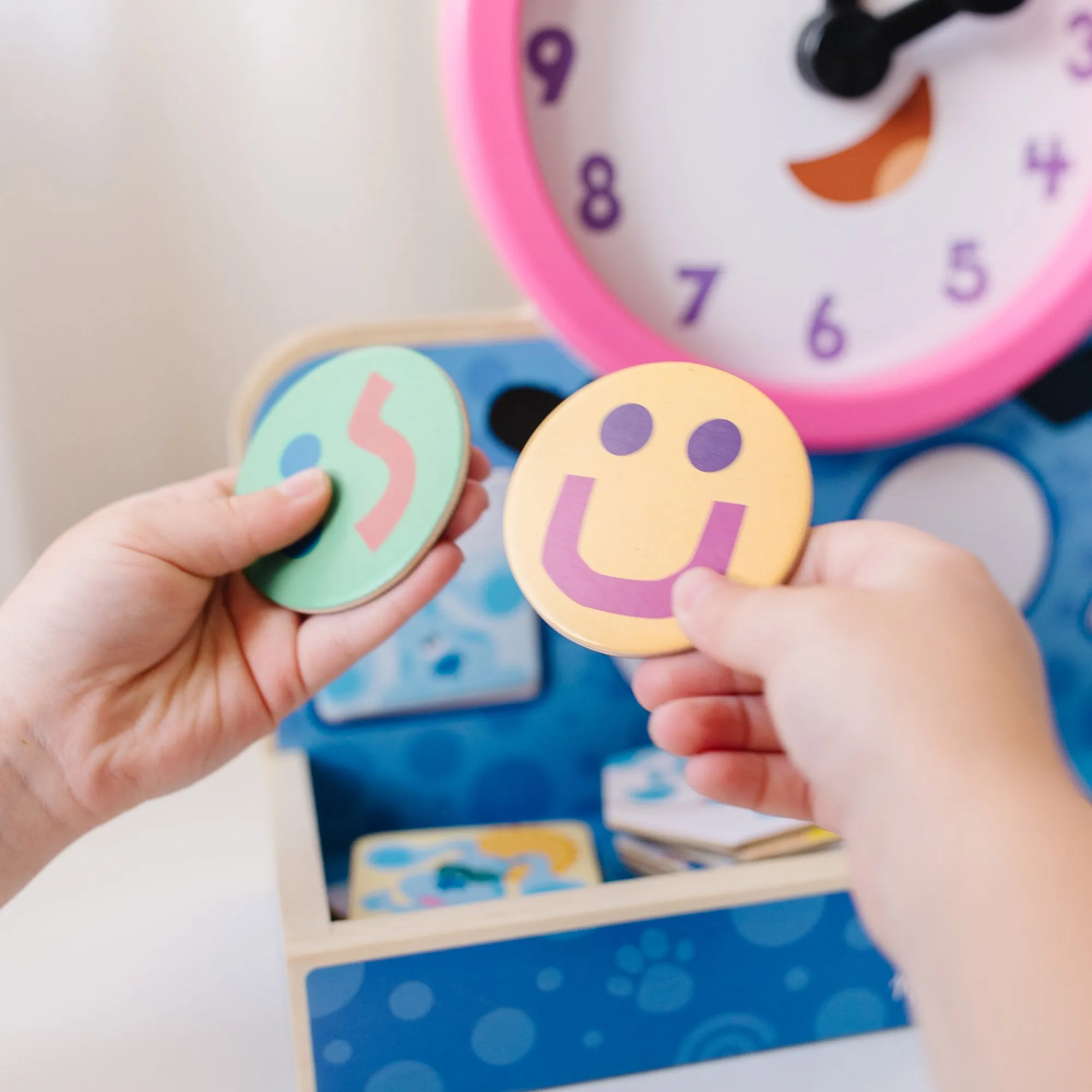 Blue's Clues & You! Wooden Tickety Tock Magnetic Clock>Melissa & Doug Online