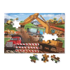 Building Site Floor Puzzle - 48 Pieces>Melissa & Doug Best