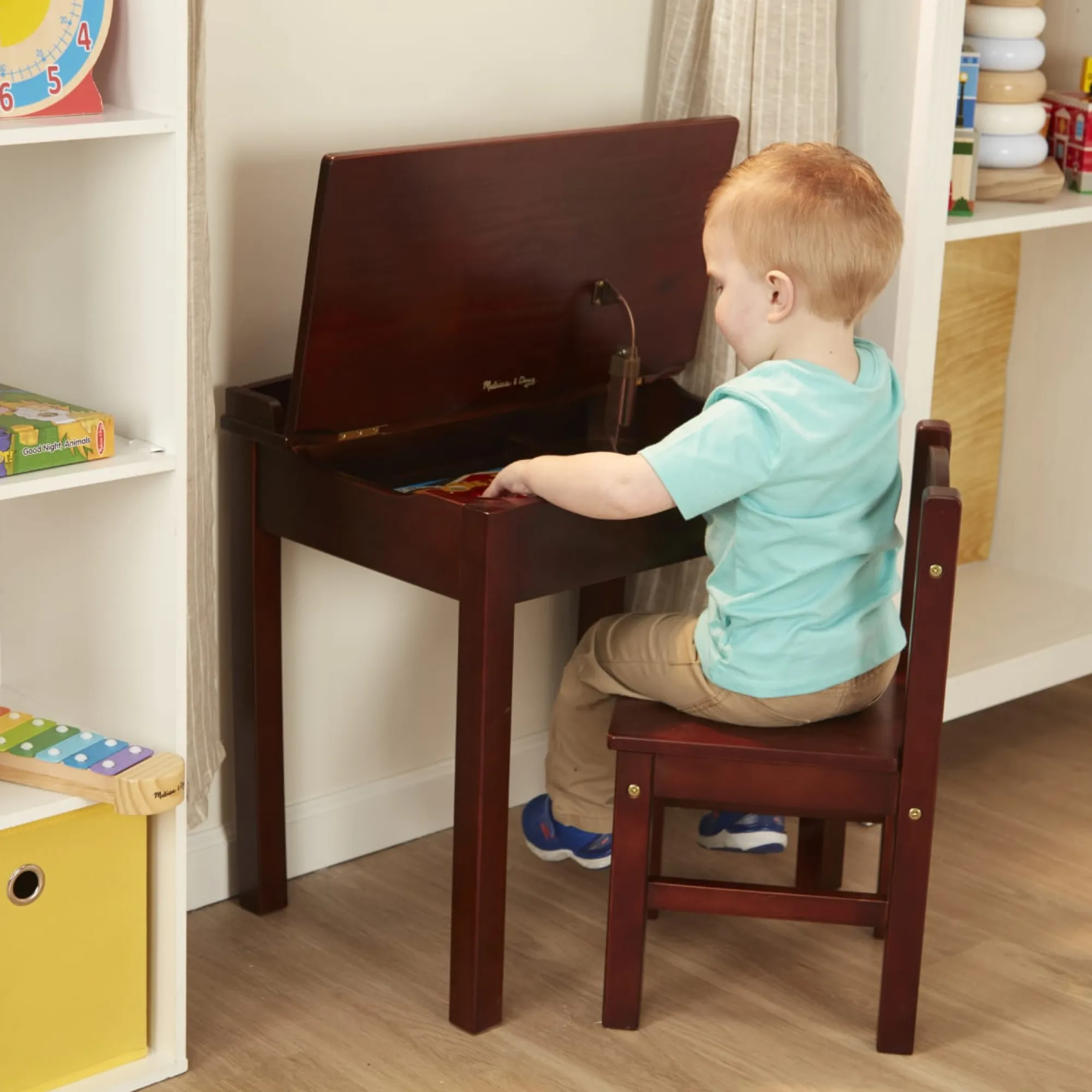 Child's Lift-Top Desk & Chair - Espresso>Melissa & Doug Hot