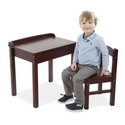 Child's Lift-Top Desk & Chair - Espresso><noscript><img width=