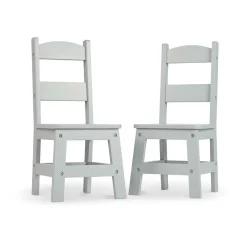 Child’s Wooden Chair Pair – Gray><noscript><img width=