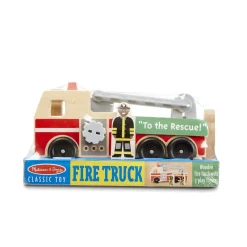 Classic Wooden Fire Truck Play Set><noscript><img width=