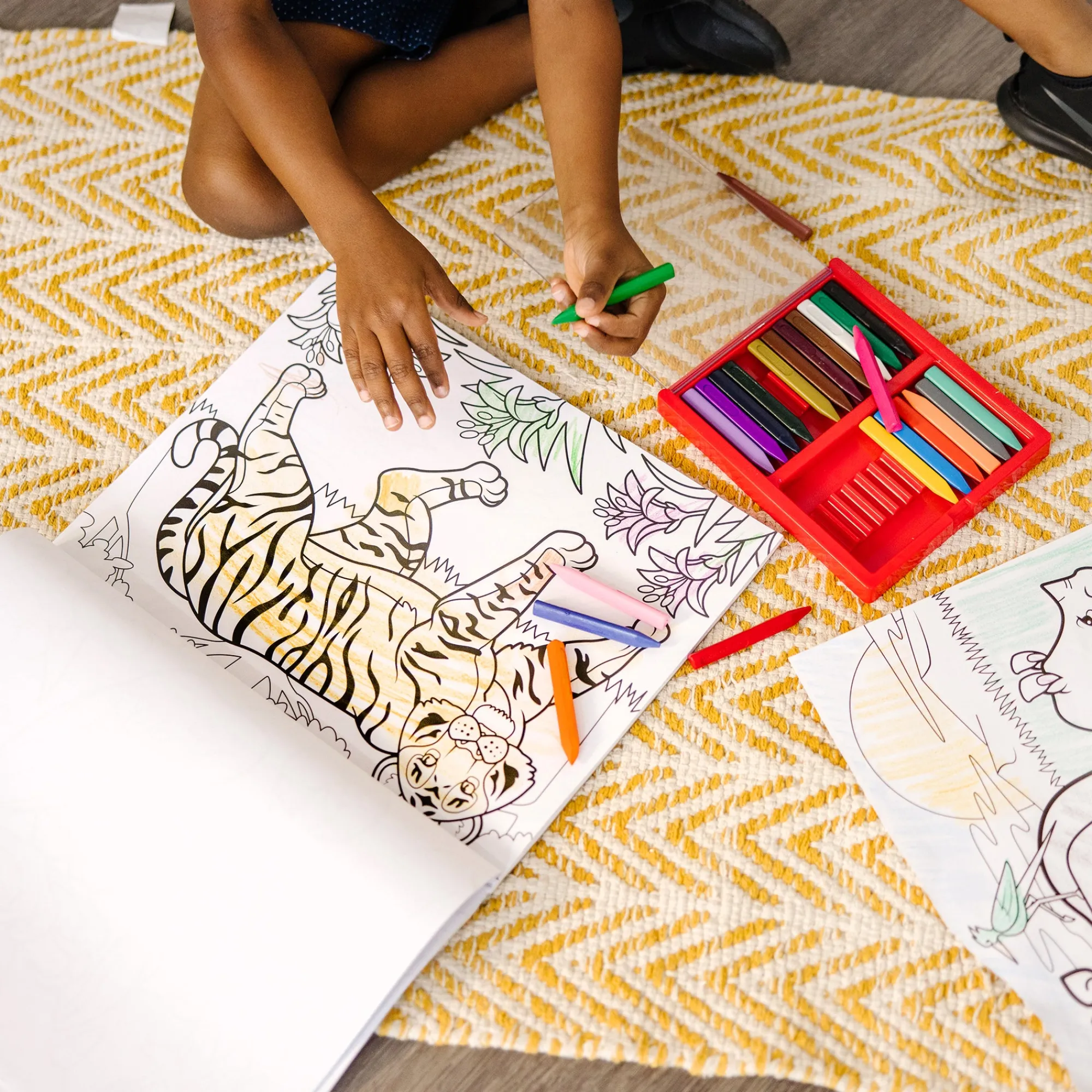 Coloring Pad 3-Pack: Animals, Vehicles, Multi-Theme>Melissa & Doug Clearance