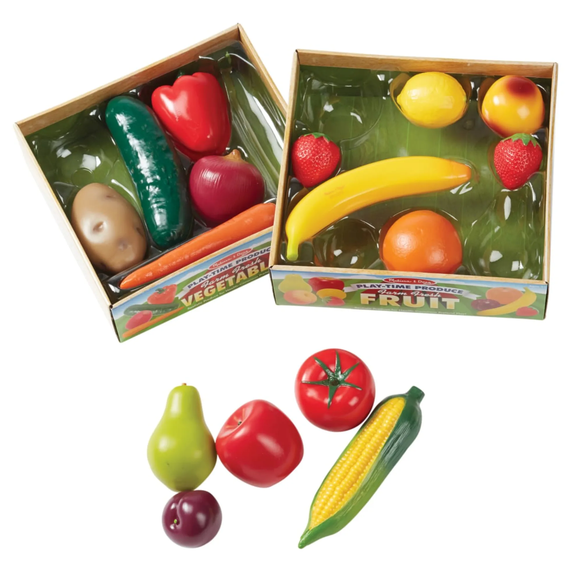Combo Fruit & Veggies Set>Melissa & Doug New
