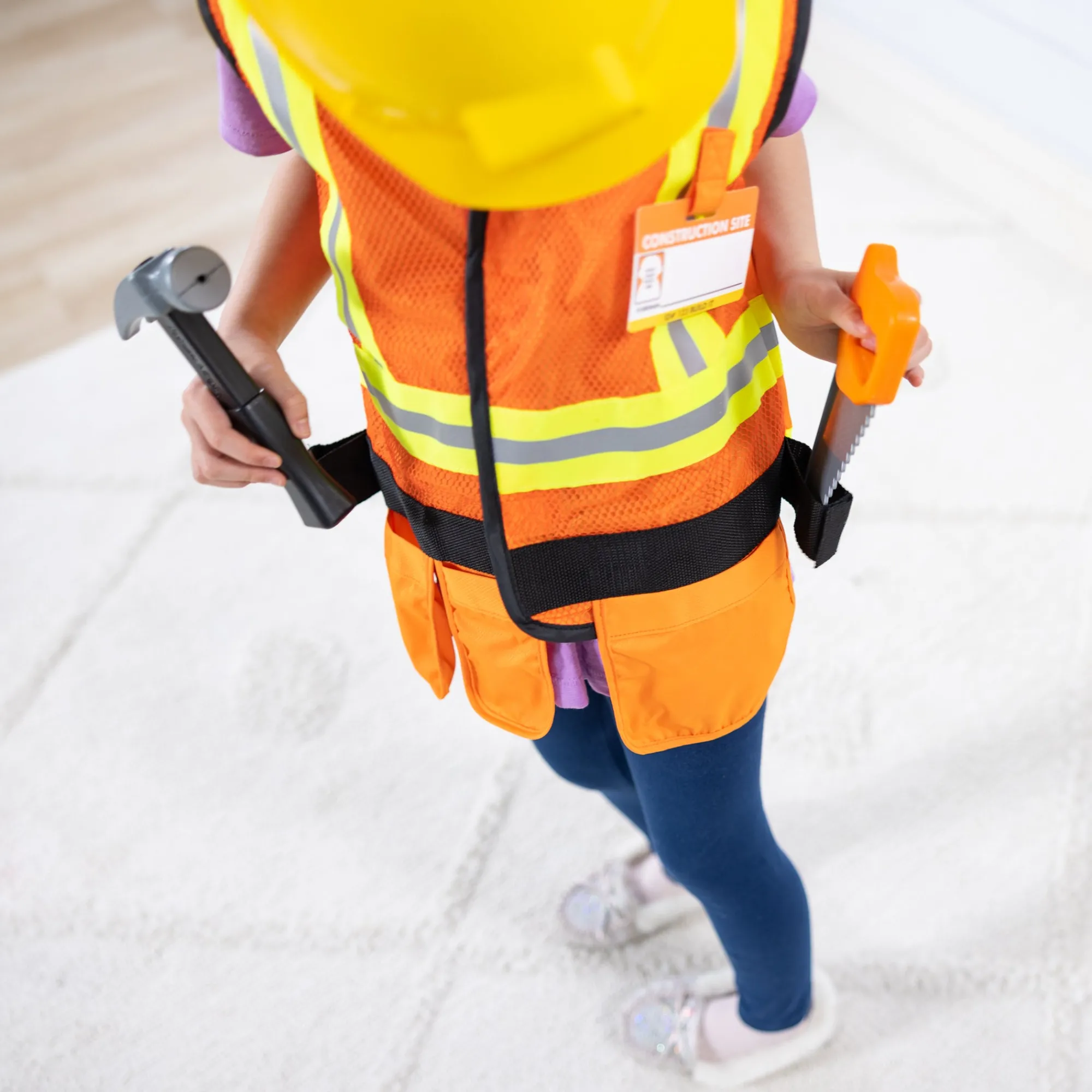 Construction Worker Costume Role Play Set>Melissa & Doug Online