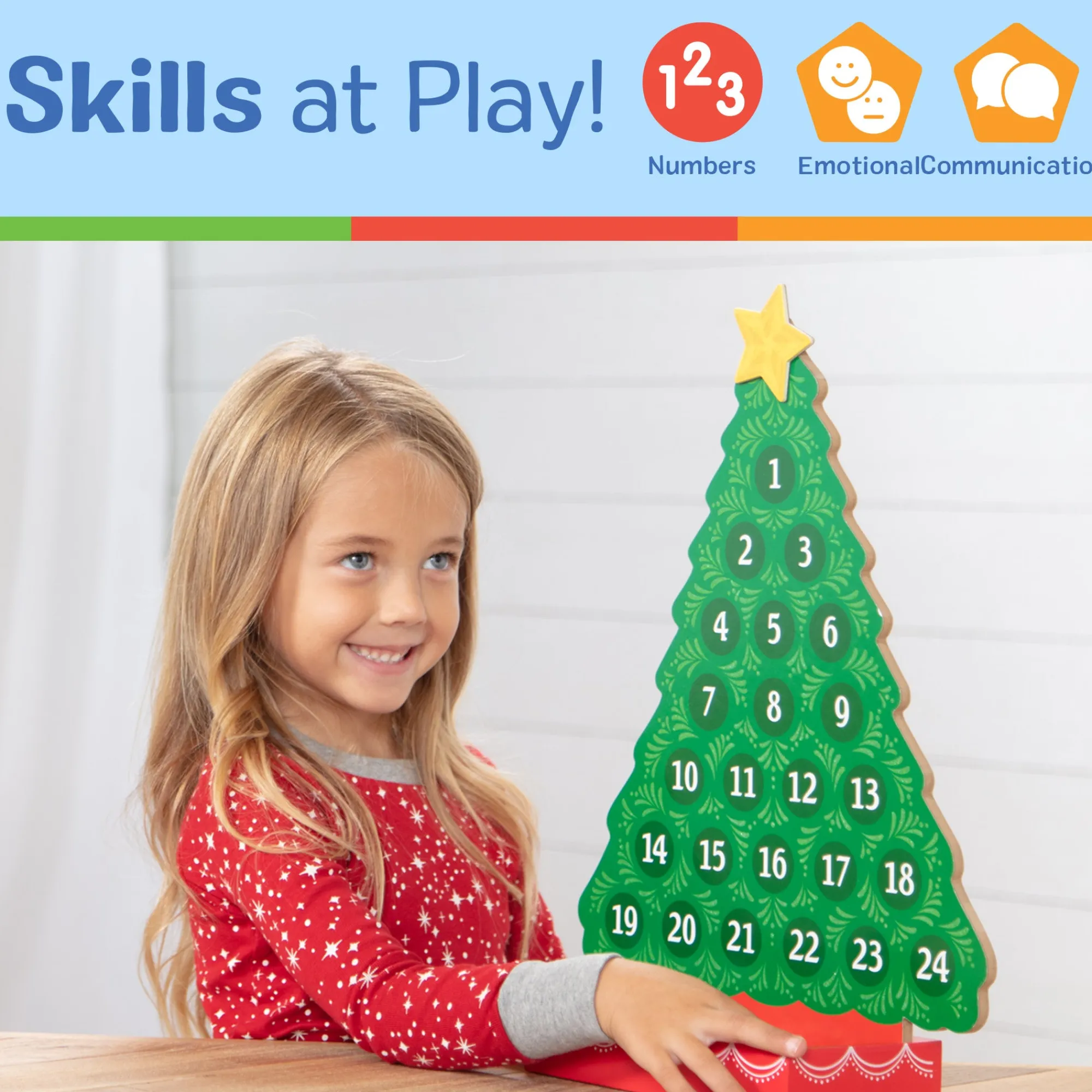 Countdown to Christmas Wooden Seasonal Calendar>Melissa & Doug Discount