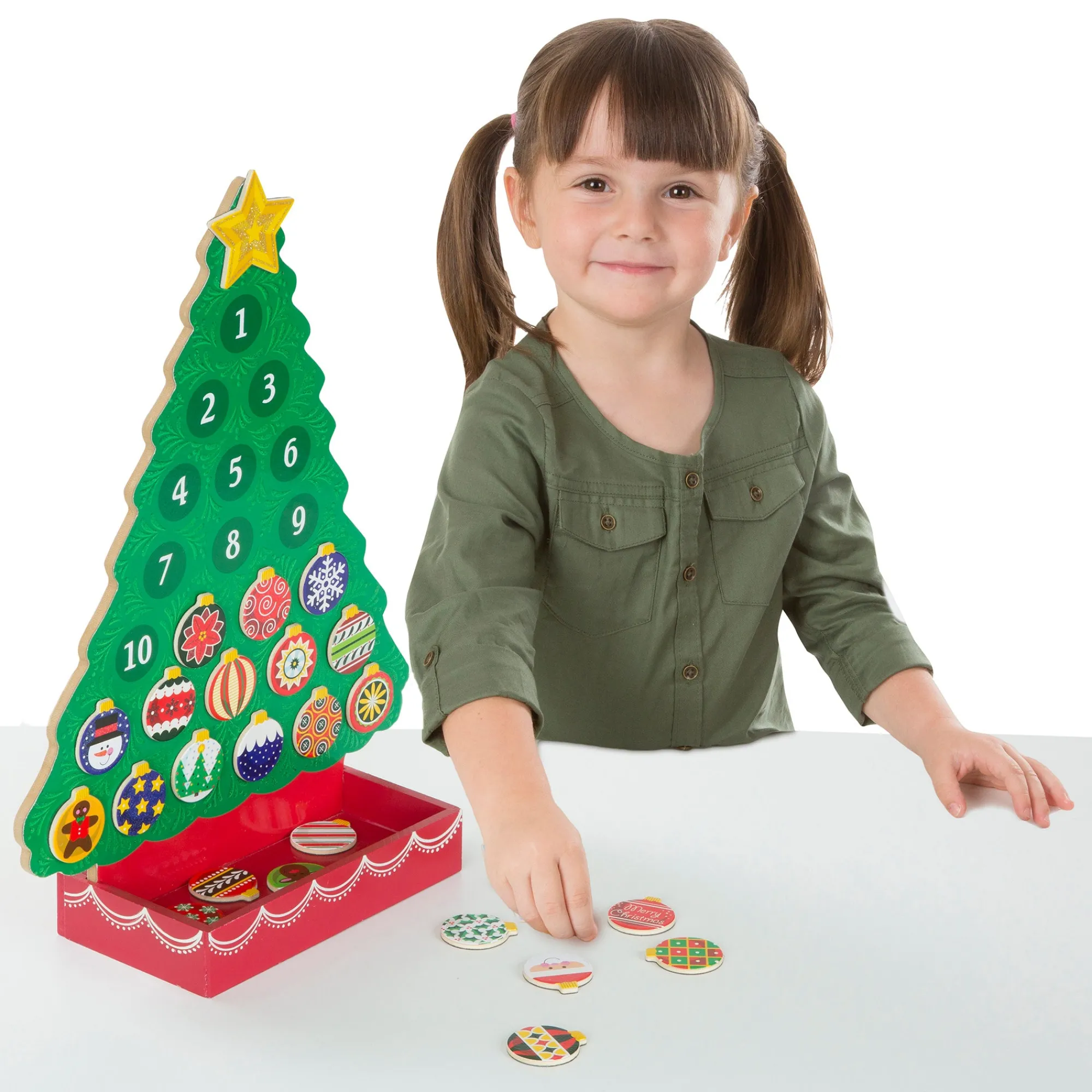 Countdown to Christmas Wooden Seasonal Calendar>Melissa & Doug Discount