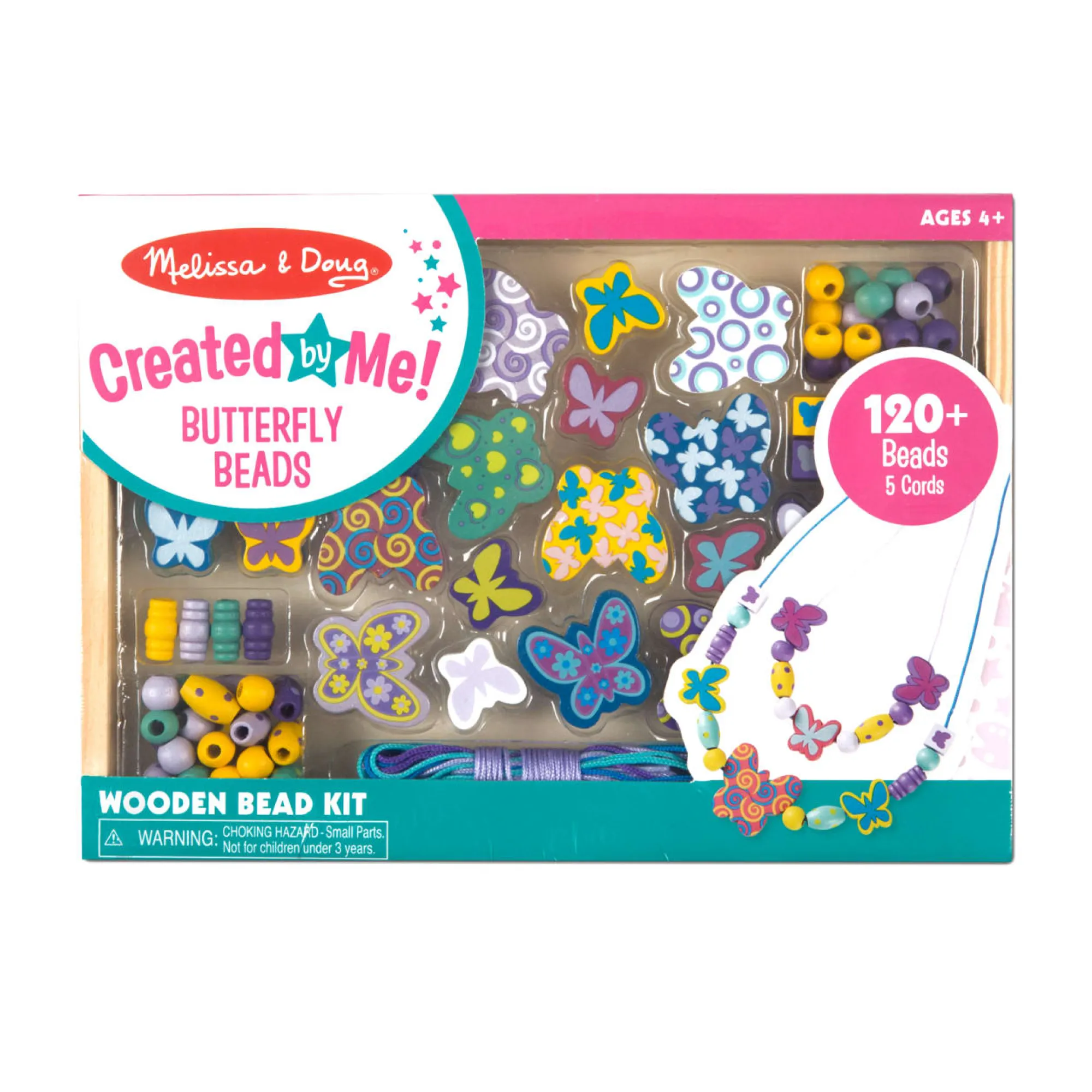 Created by Me! Butterfly Beads Wooden Bead Kit>Melissa & Doug Discount
