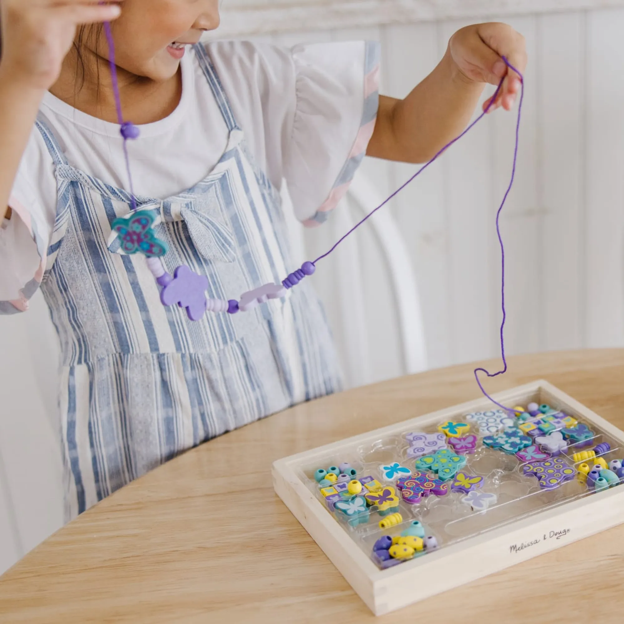 Created by Me! Butterfly Beads Wooden Bead Kit>Melissa & Doug Discount