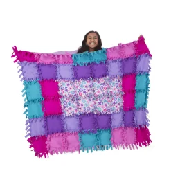 Created by Me! Flower Fleece Quilt><noscript><img width=