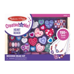 Created by Me! Heart Beads Wooden Bead Kit>Melissa & Doug Sale