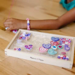 Created by Me! Heart Beads Wooden Bead Kit>Melissa & Doug Sale