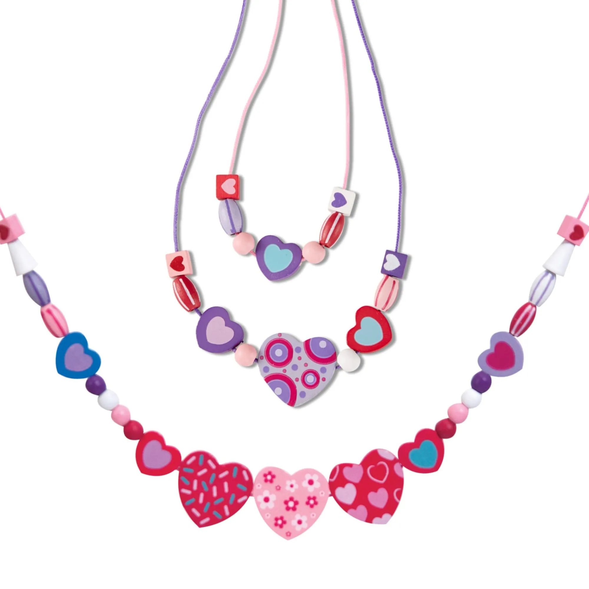 Created by Me! Heart Beads Wooden Bead Kit>Melissa & Doug Sale