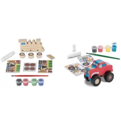Created by Me!™ Vehicles Craft Kit 2-Pack: Monster Truck, Train><noscript><img width=