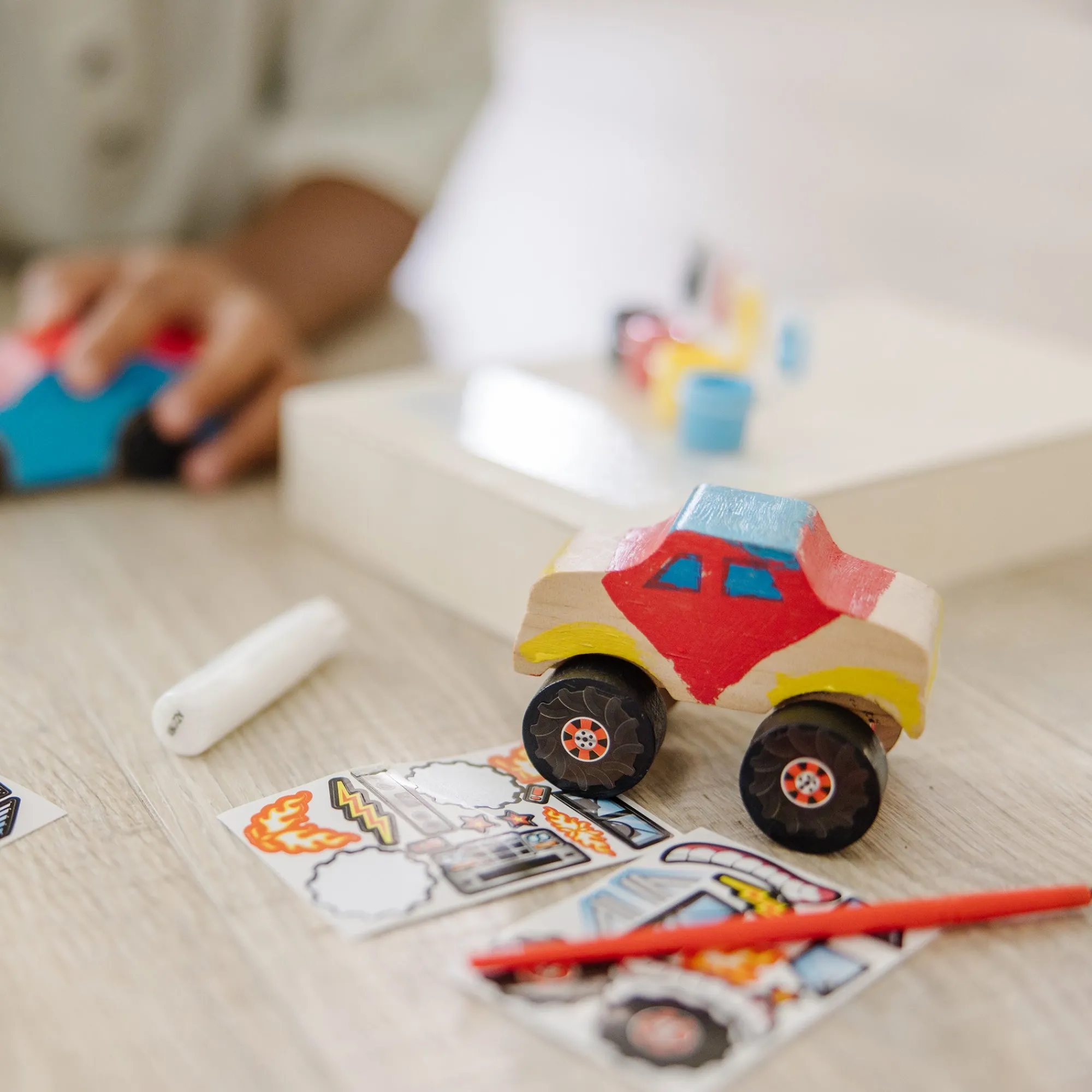 Created By Me!™ Vehicles Craft Kit 2-Pack: Race Car & Monster Truck>Melissa & Doug Outlet