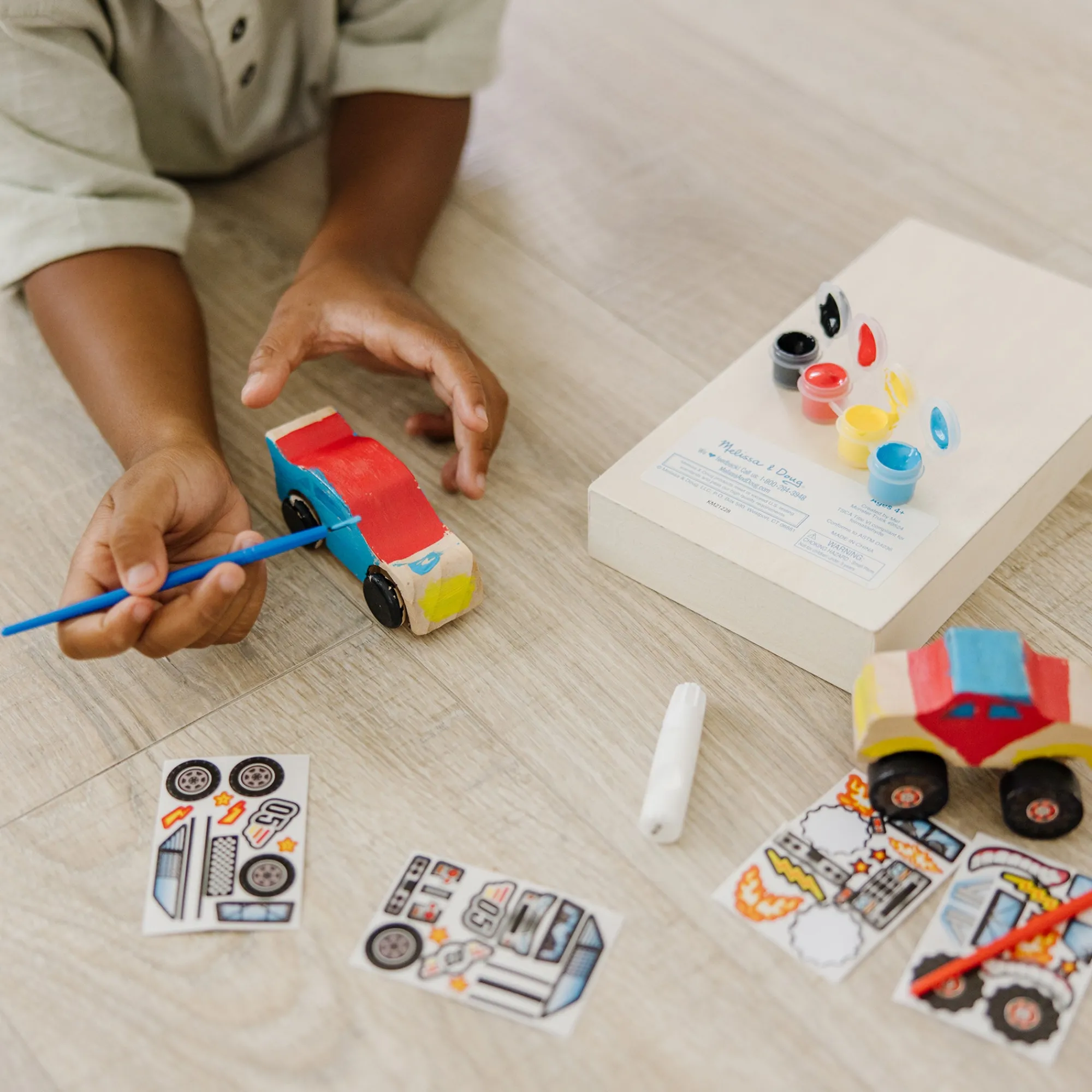 Created By Me!™ Vehicles Craft Kit 2-Pack: Race Car & Monster Truck>Melissa & Doug Outlet