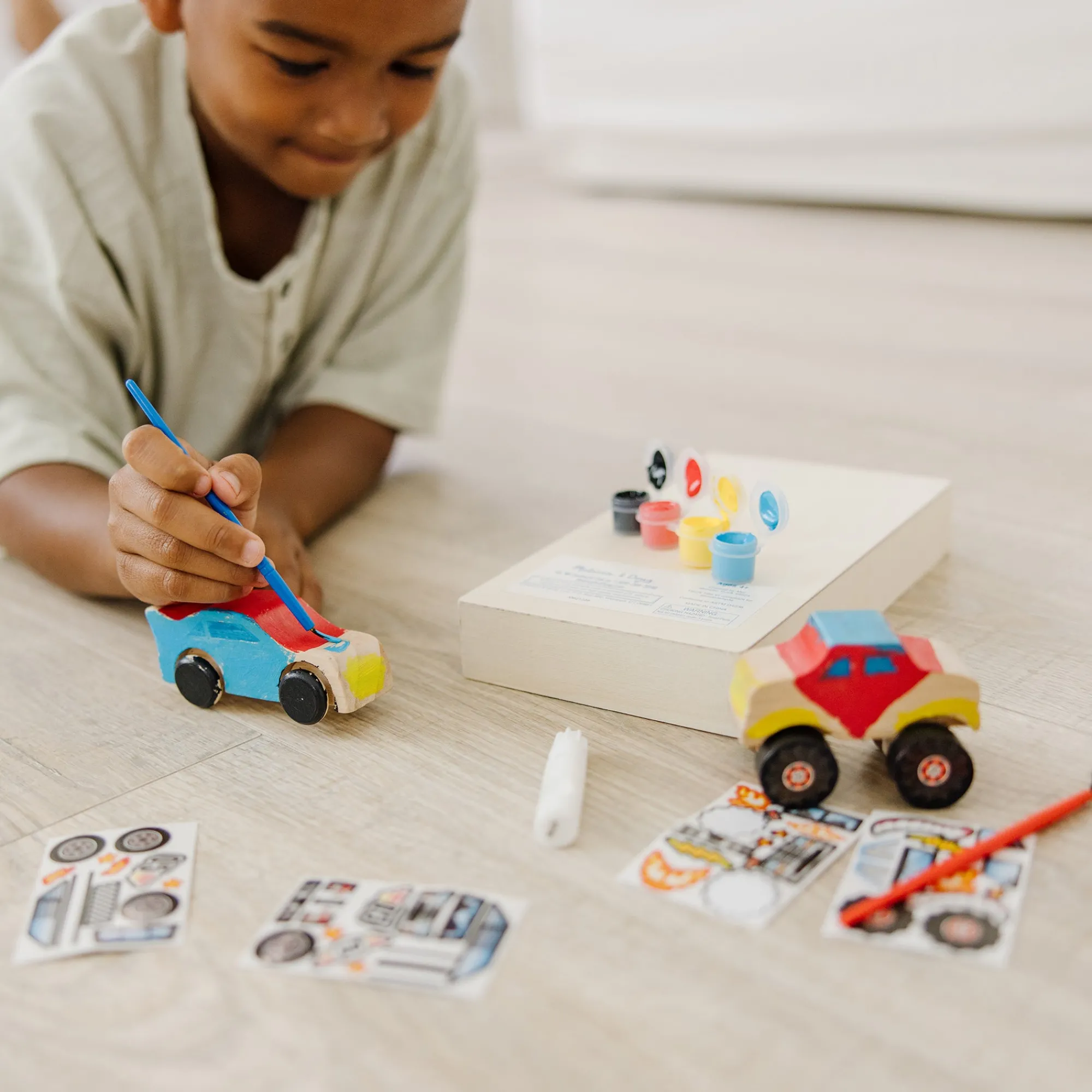 Created By Me!™ Vehicles Craft Kit 2-Pack: Race Car & Monster Truck>Melissa & Doug Outlet