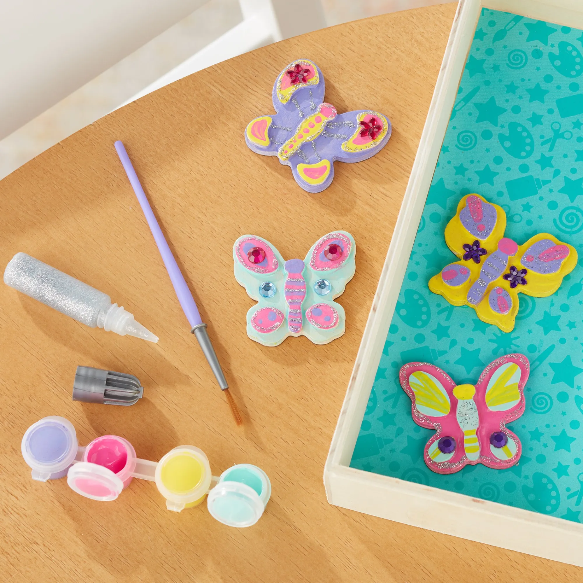 Created by Me! Wooden Butterfly Magnets Craft Kit>Melissa & Doug New