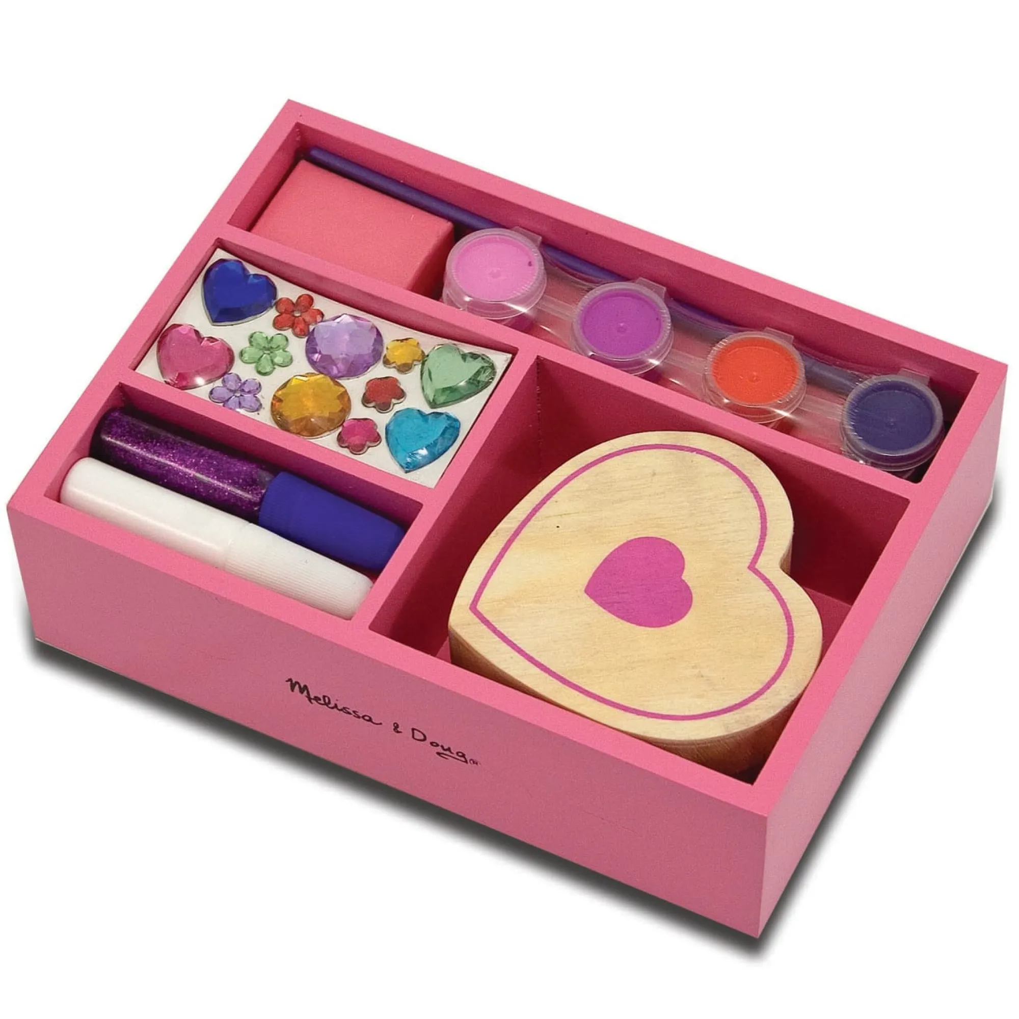 Decorate-Your-Own Wooden Heart Box>Melissa & Doug