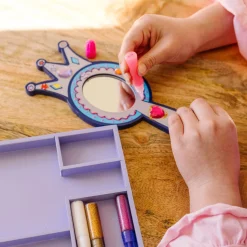 Decorate-Your-Own Wooden Princess Mirror><noscript><img width=