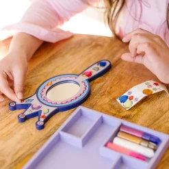 Decorate-Your-Own Wooden Princess Mirror><noscript><img width=