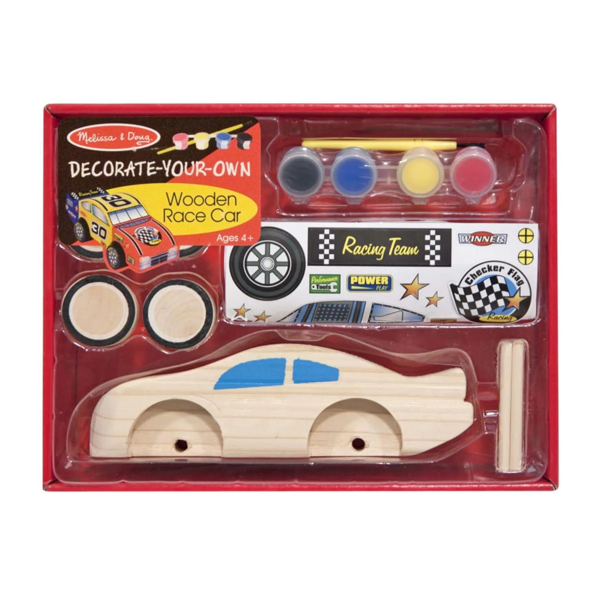 Decorate-Your-Own Wooden Race Car>Melissa & Doug Clearance