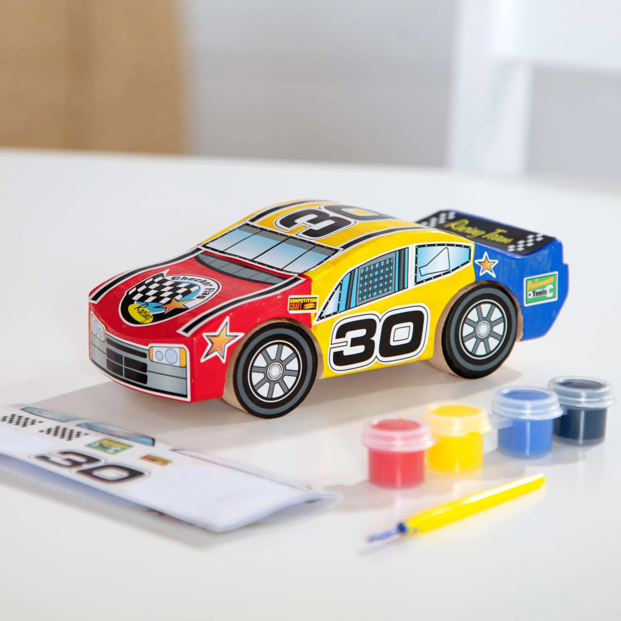 Decorate-Your-Own Wooden Race Car>Melissa & Doug Clearance
