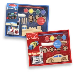 Decorate-Your-Own Wooden Train and Race Car Craft Kit>Melissa & Doug Hot